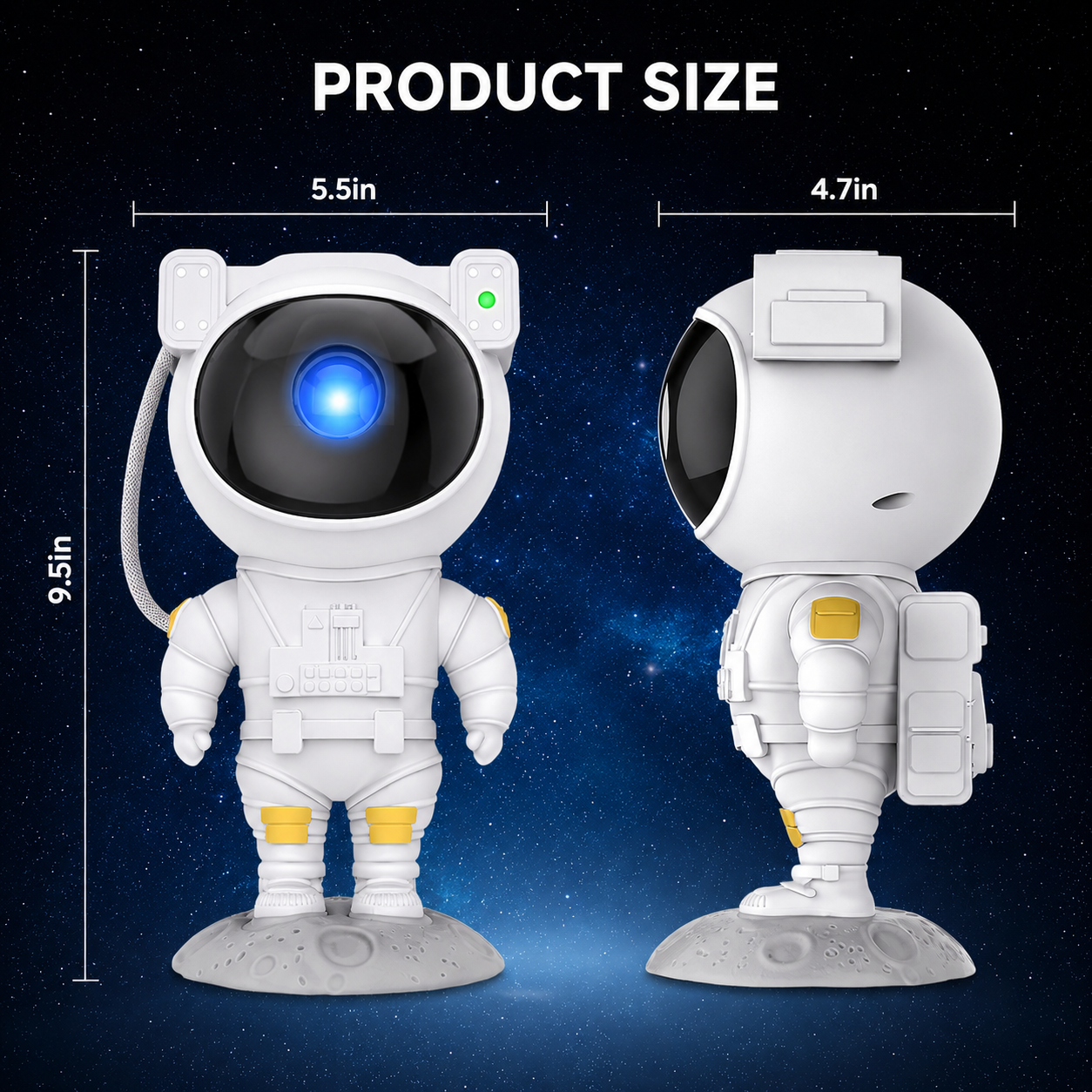 CosmicAura™ Astronaut Galaxy Projector with Remote & Timer