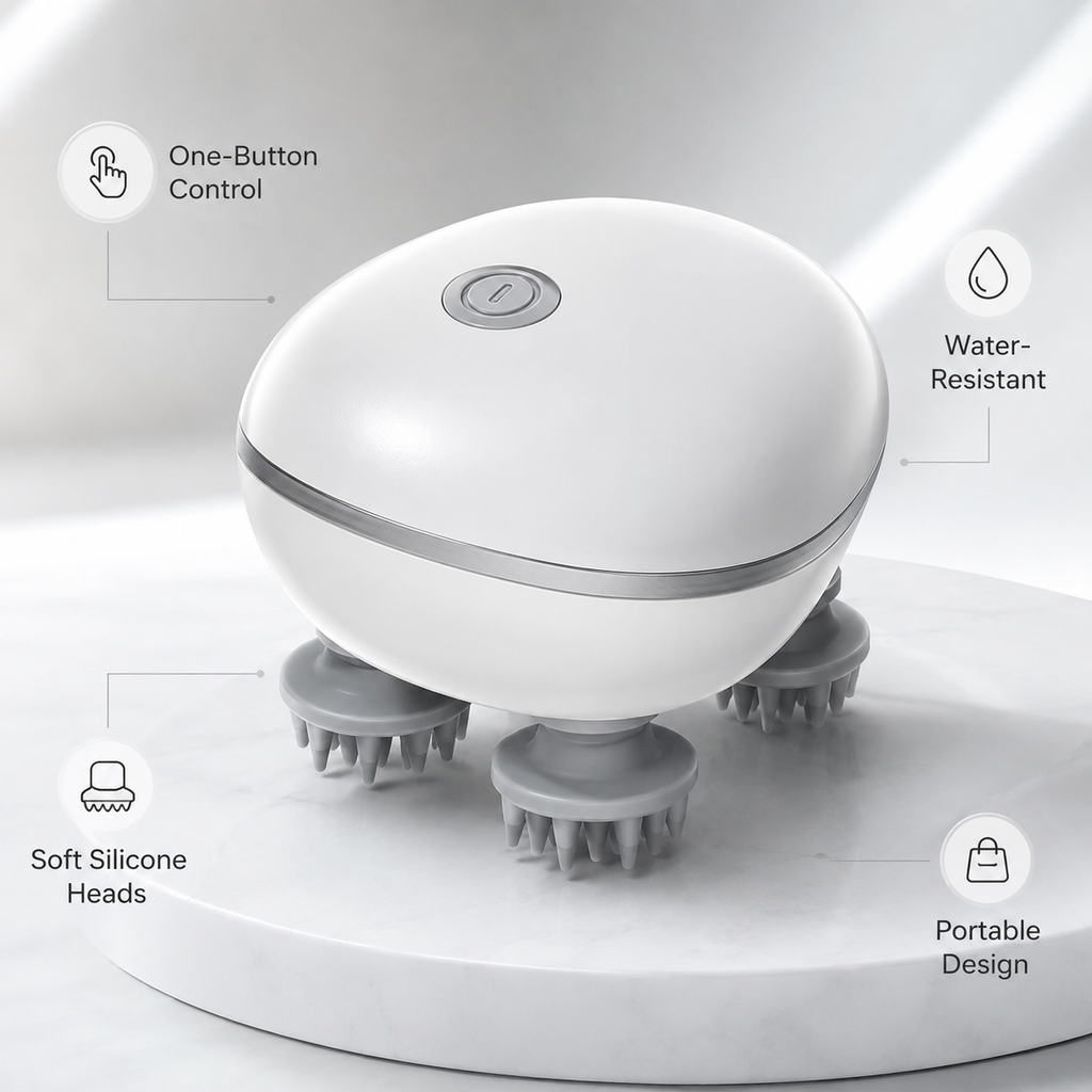 Rechargeable Electric Scalp Massager with 3 Modes