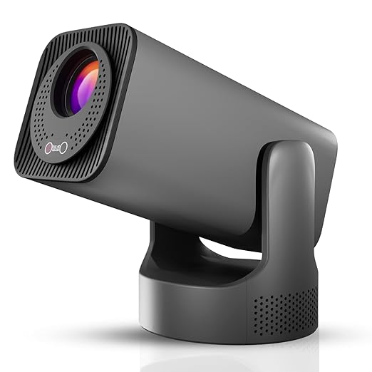 Android 13, Fully Automatic, Projector 4k Ultra HD, Native 1080P, Live TV, ARC, WiFi 6 & BT, Screen Mirroring, 11000 Lumens, Portable Room Cinema, Grey