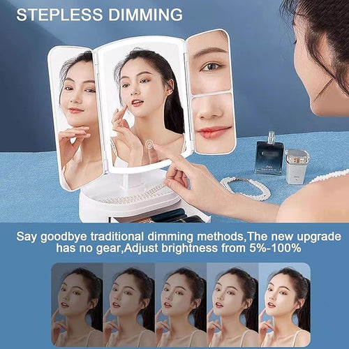 LED Makeup Mirror for Skincare and Beauty Routine