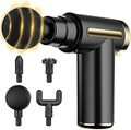 Mini Massage Gun Deep Tissue Handheld Massager for Full Body Pain Relief Small Powerful Portable Massage Gun with 6 Speeds 4 Heads Rechargeable Cordless Massager for Men Women